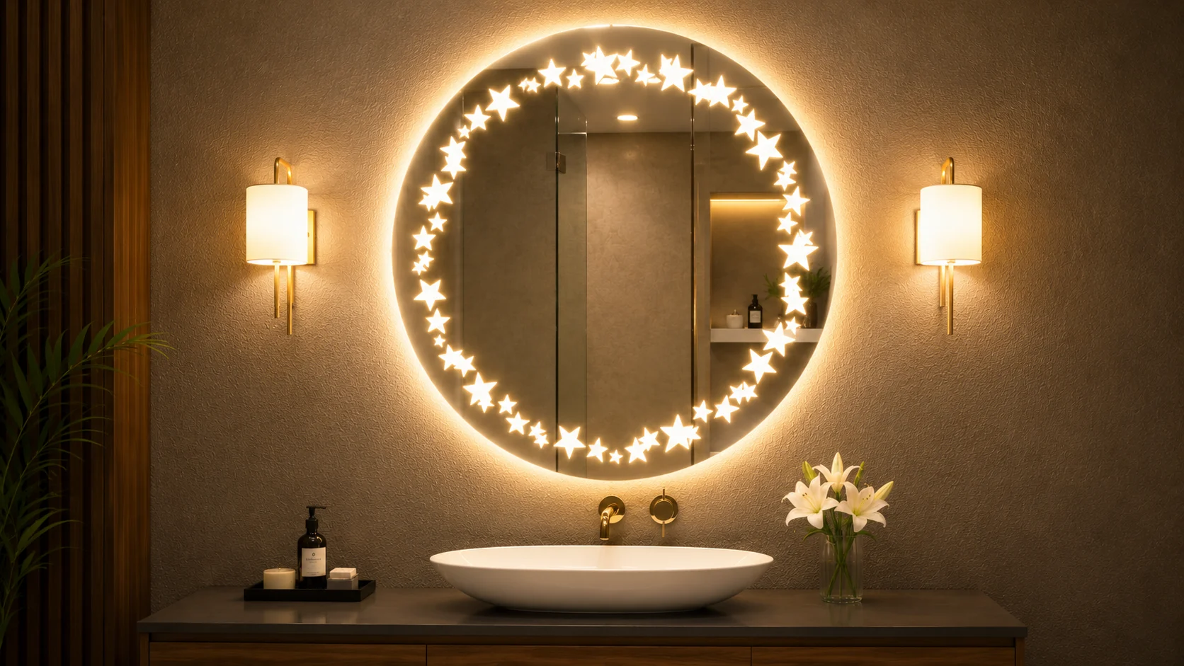 Itching design Led mirror