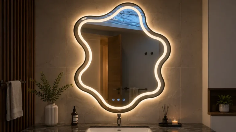 Zigzag design shape LED Mirrors